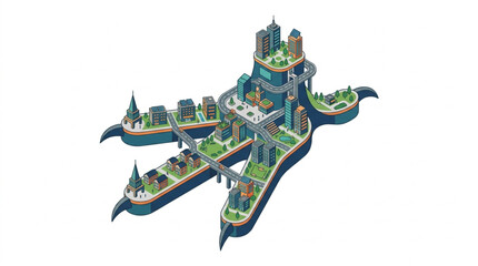 Fantasy Castle on an Island. © Box