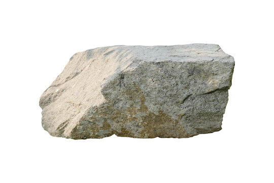Rock isolated transparency background.