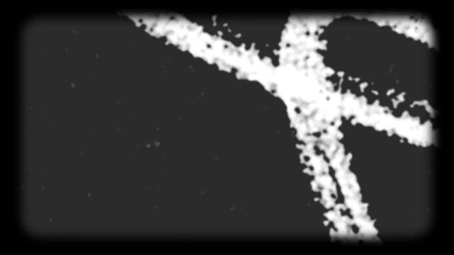 Doodle noise ,scratches and roughness on old film overlay ,. 4K video