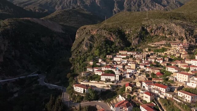 Amazing drone video of the village of Dh&euml;rmi in Southern Albania