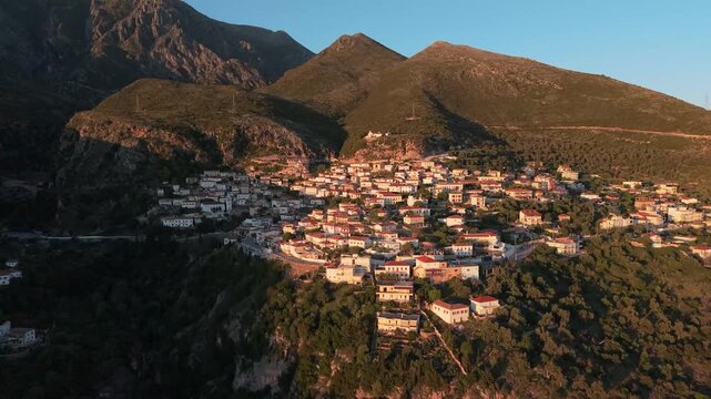 Amazing drone video of the village of Dh&euml;rmi in Southern Albania