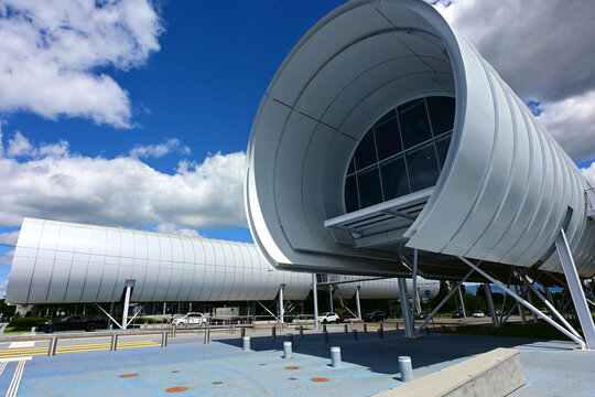 Meyrin, Geneva, Switzerland, Europe - 05.2026 : C.E.R.N, CERN, Conseil Europ&eacute;en pour la Recherche Nucl&eacute;aire, European Organization for Nuclear Research, CERN Science Gateway - exhibition complex