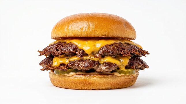 Hamburguer duplo com cheddar suculento