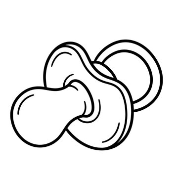 baby pacifier illustration 