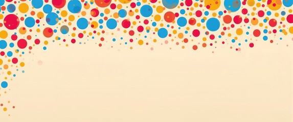Obraz premium festive polka dot decoration background in bold colors