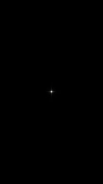 Ultra-Minimal Glowing Star on Midnight Black Background &ndash; AMOLED Smartphone Wallpaper