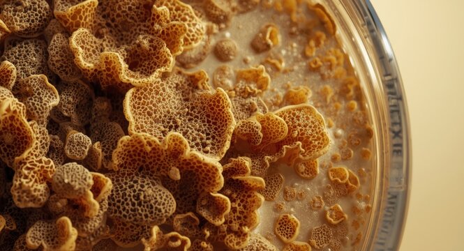 Growth features of Trichoderma harzianum cultivated on PDA medium