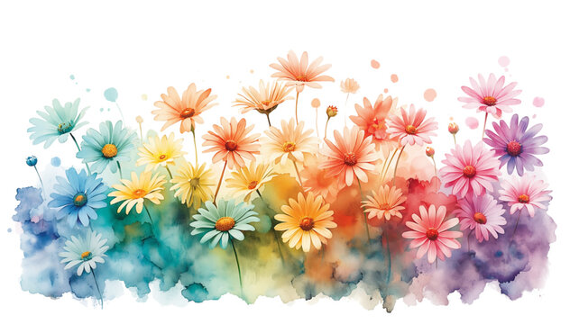watercolor flower background