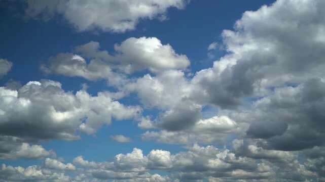 Cloudy Sky With Cumulus Clouds