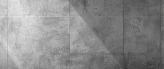 Fototapeta premium Contemporary grey abstract wall with panel texture and soft studio light