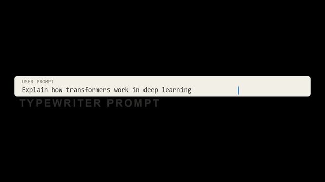 4K Minimalist Retro Typewriter Prompt Console Interface Overlay