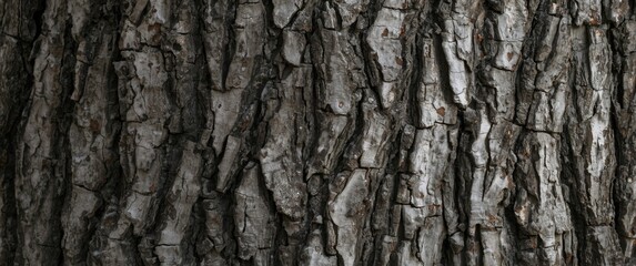 Fototapeta premium Close up of elm tree bark texture creating a smooth repeat copy space