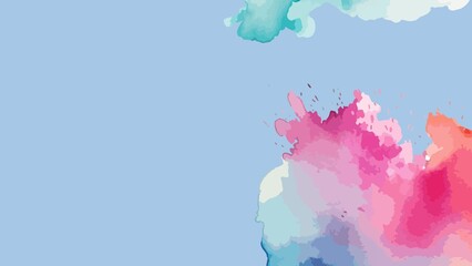 Soft pastel blue watercolor background with elegant artistic flowing abstract texture