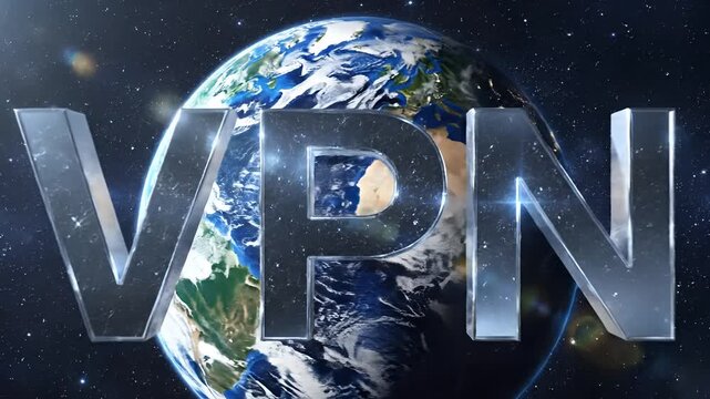 Global VPN Network Security and Internet Privacy Concept.
