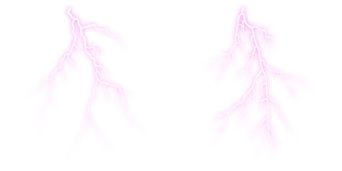 Obraz premium Group of thunder ray trace Massive branched style, with mystical mood.