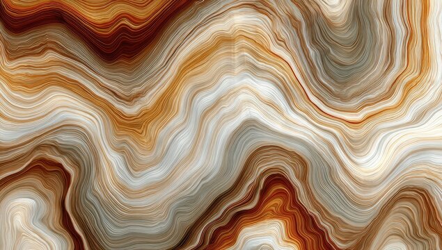 Swirling patterns of earth tones, resembling natural stone or wood grain