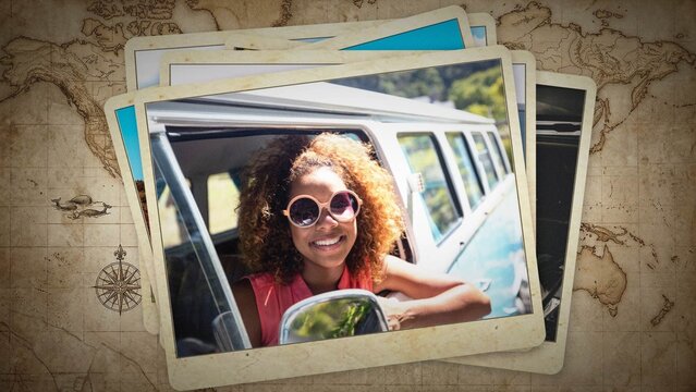 Vintage Travel Photo Collage Slideshow
