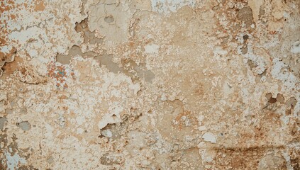 Fototapeta premium Detailed close view of a wall stained with natural colors resembling abstract art