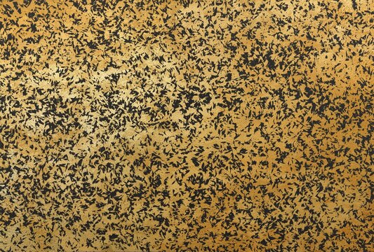 金色の模様のある黒色の和紙