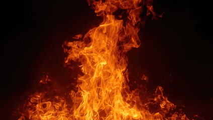 Fototapeta premium Collection of high resolution intricate fire flames