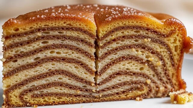Deliciously Layered Chocolate Swirl Bread CloseUp.