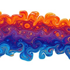 Fototapeta premium Abstract Fluid Art Background With Vibrant Colors and Swirling Patterns
