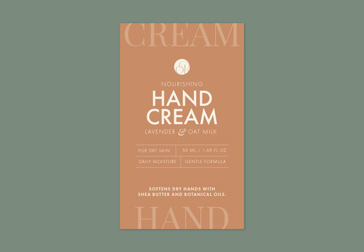 Product Label Template For Packaging Sticker, Jar, Bottle, Soap, Candle, Cosmetics Label