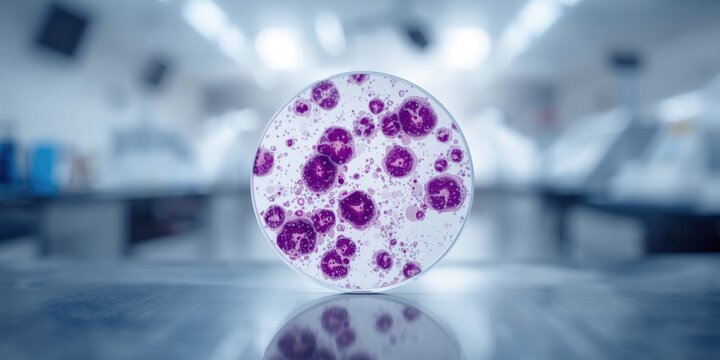 Gram stain coloration distinguishing Gram positive cocci bacteria