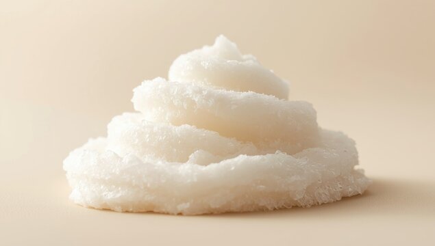 Close view of delicate facial cleanser foam with rich lather