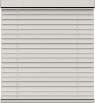 Modern white smart blinds for window isolated on transparent background
