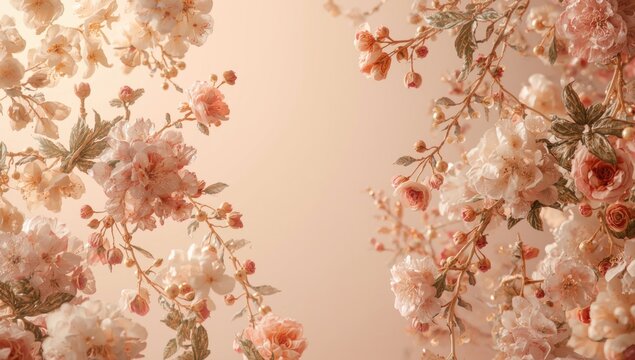 Decorative Viburnum Stitchery Floral Elements