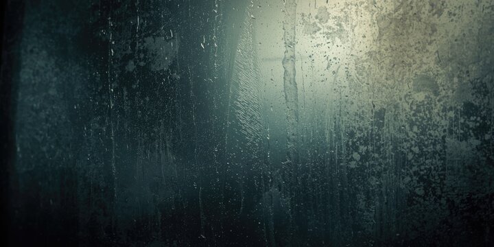 Grimy glass window and dust covered mirror creating a grunge texture backdrop
