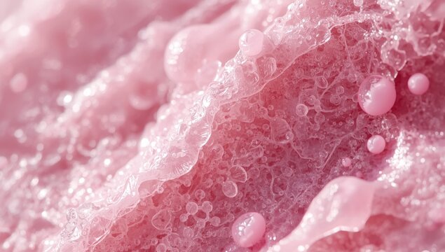 Detailed molecular composition of face moisturizer cosmetic texture
