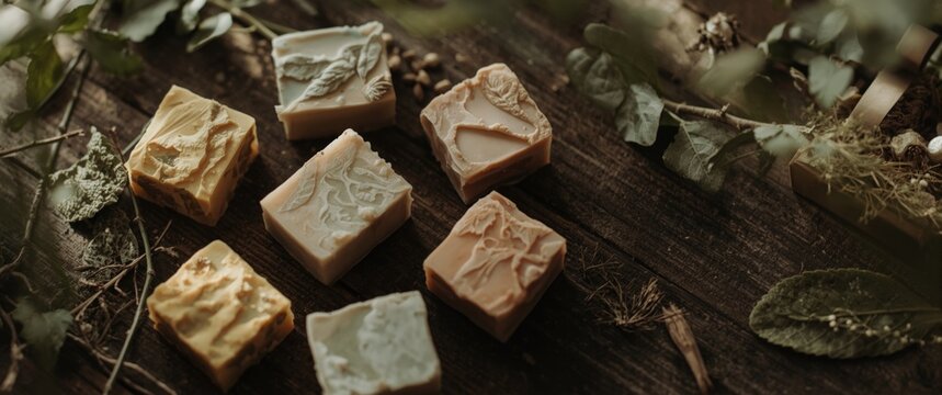 Eco friendly artisan soap bars blended with organic plant essences