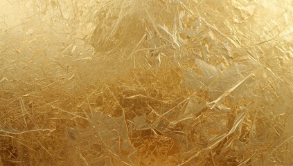 Fototapeta premium Golden foil textured cement with vintage metallic effect for abstract design use