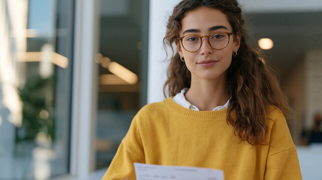 Undergraduate holding financial aid refund check beside university bursar office window, tuition debt reality, September semester billing, higher education cost, student financial stress, college af