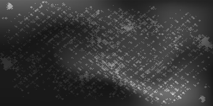 Abstract dark gray grunge grid pattern background with distressed texture effects. benner poster modern desain vector illustartion