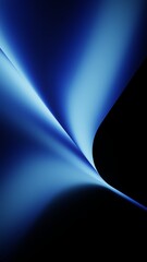 Gradient geometric background with blue vortex fold and bright core