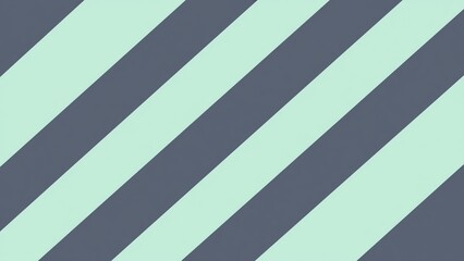 Fototapeta premium Diagonal Mint Green Slate Grey Bold Stripe Pattern