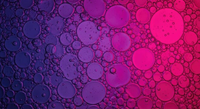 Abstract fluid art background vibrant pink and purple oil droplet texture