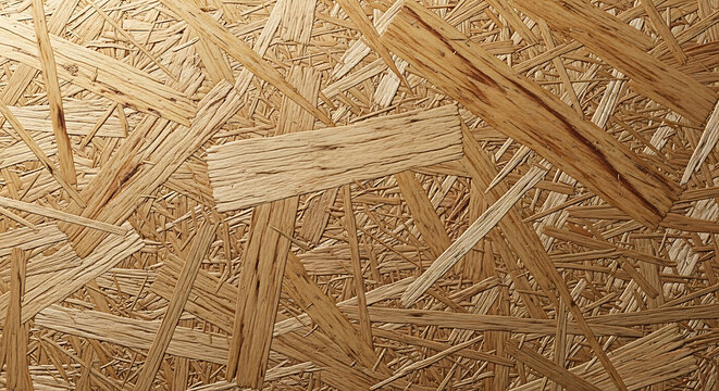 HighQuality OSB Board Texture Background CloseUp of Natural Compressed Wood Flakes for Construction Carpentry and Industrial Design Projects