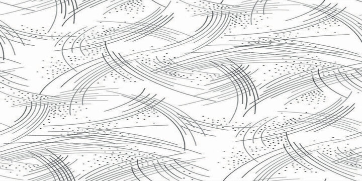 Clean vector geometric backdrop with curved parallel lines and stippling effect