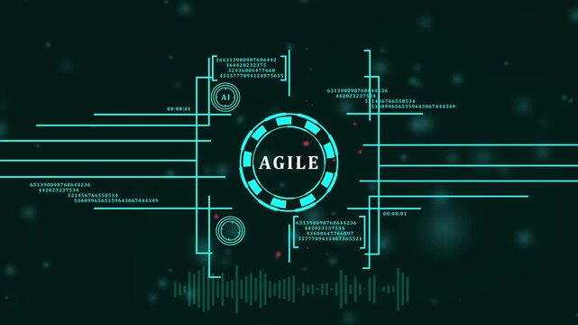 Business, Technology, Internet and network concept. Agile Software Development.4k video