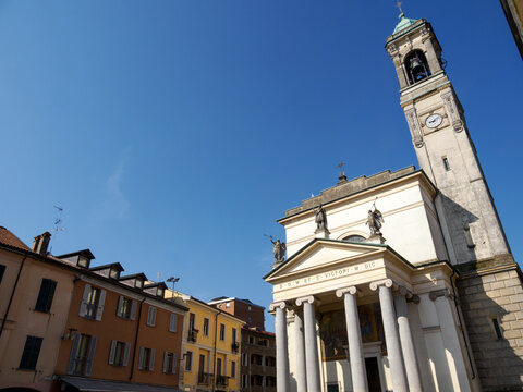 Historic church of San Vittore in Rho, Milan province, Italy