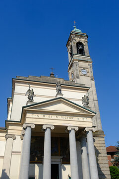 Historic church of San Vittore in Rho, Milan province, Italy