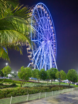 Luna del rio de Barranquilla de noche