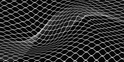 Net pattern. Rope net vector silhouette. Soccer, football, volleyball, tennis and tennis net pattern. Fisherman hunting net rope texture or pattern. © khoimuddin