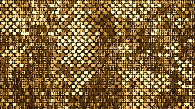 Seamless shiny gold sparkling sequin glitter diamonds background with luxury glitter texture and glamorous festive decorative pattern in elegant seamless vector illustration design