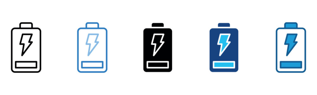 Charging Icon Set Multiple Style Of
