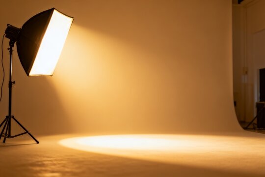 Photography studio lighting setup